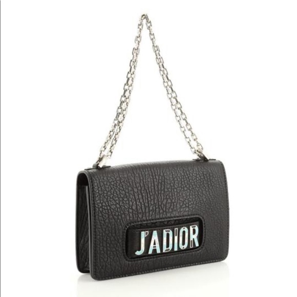 J’ADIOR flap bag lamb skin in black!! - Picture 4 of 8